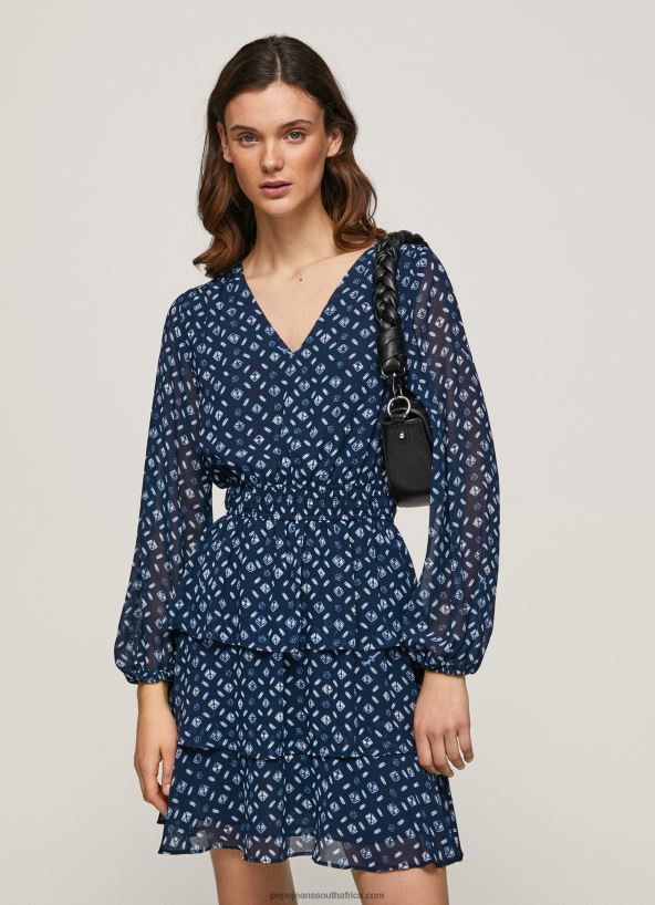 multi_eyra_printed_mini_dress_pepe_jeans_l20f2f198_women.jpg Multi Eyra Printed Mini Dress Pepe Jeans L20F2F198 Women - Image 1