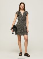 Multi Floral Chiffon Dress Pepe Jeans L20F2F171 Women - Image 2