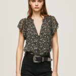 Multi Floral Print Chiffon Blouse Pepe Jeans L20F2F367 Women