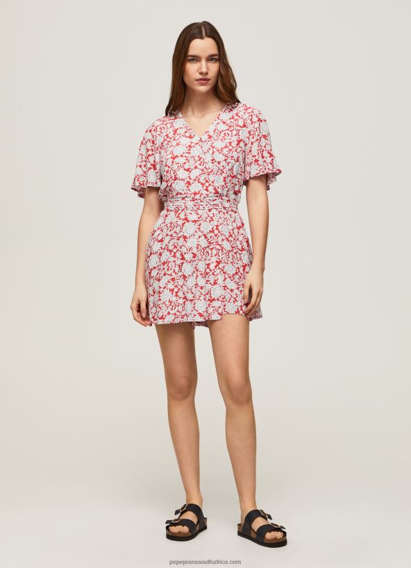 Multi Floral Print Short Jumpsuit Pepe Jeans L20F2F168 Women - Image 2