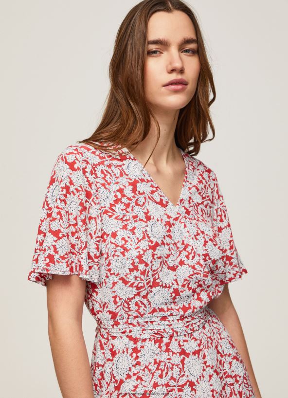 Multi Floral Print Short Jumpsuit Pepe Jeans L20F2F168 Women - Image 3