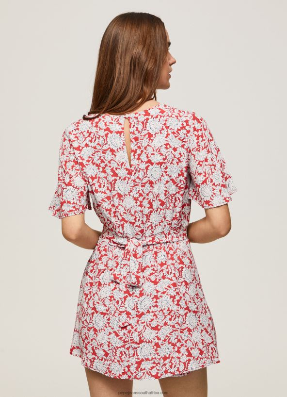 Multi Floral Print Short Jumpsuit Pepe Jeans L20F2F168 Women - Image 4