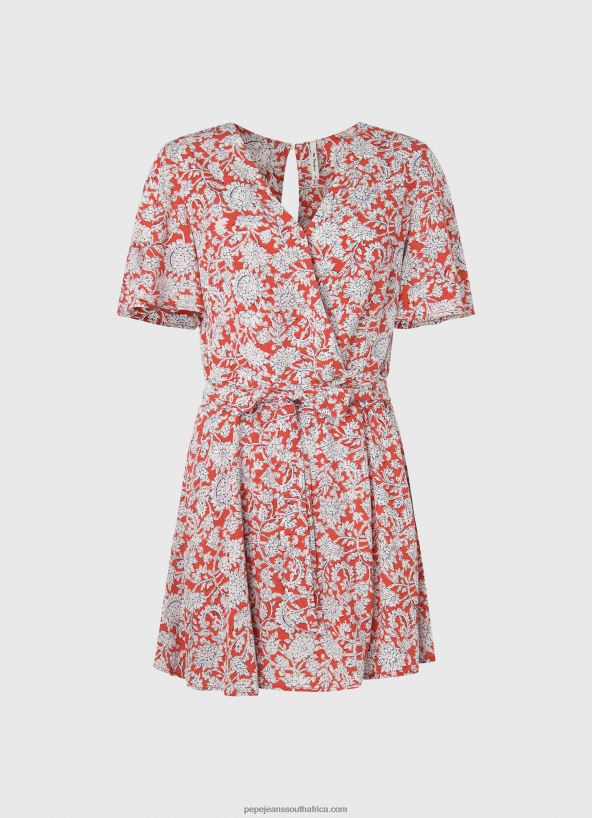 Multi Floral Print Short Jumpsuit Pepe Jeans L20F2F168 Women - Image 5