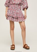 Multi Floral Print Skirt Pepe Jeans L20F2F503 Women - Image 2