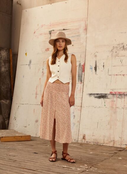 Multi Floral Print Skirt Pepe Jeans L20F2F511 Women