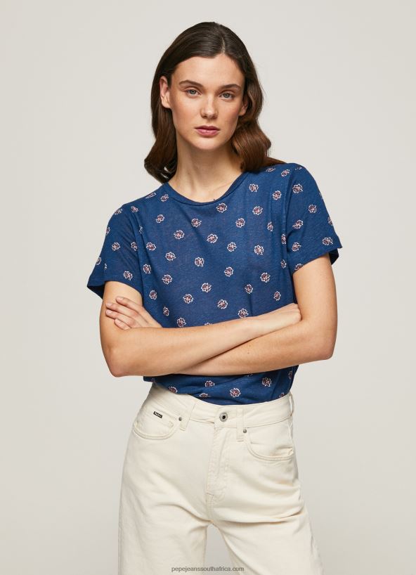 multi_floral_print_t_shirt_pepe_jeans_l20f2f444_women.jpg Multi Floral Print T-Shirt Pepe Jeans L20F2F444 Women - Image 1