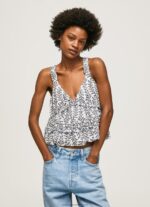 Multi Floral Print Tank Top Pepe Jeans L20F2F334 Women - Image 3