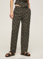 Multi Floral Print Wide Trousers Pepe Jeans L20F2F292 Women - Image 2