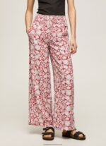 Multi Floral Print Wide Trousers Pepe Jeans L20F2F304 Women - Image 2