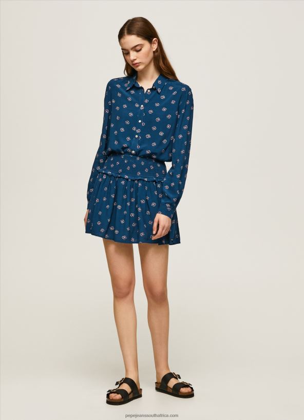 multi_floral_printed_skirt_pepe_jeans_l20f2f505_women.jpg Multi Floral Printed Skirt Pepe Jeans L20F2F505 Women - Image 1