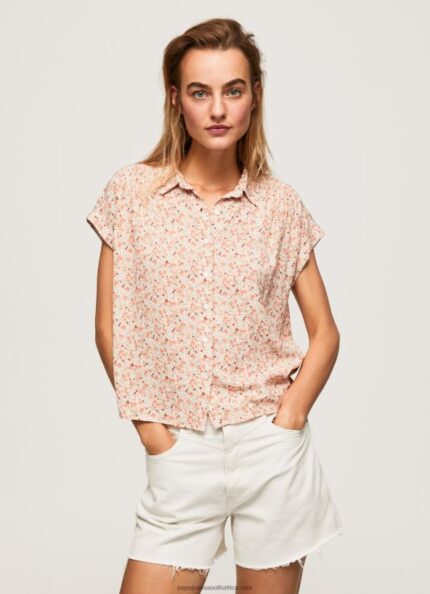 Multi Floral Short Sleeved Shirt Pepe Jeans L20F2F356 Women