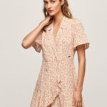 Multi Floral Wrapped Dress Pepe Jeans L20F2F213 Women