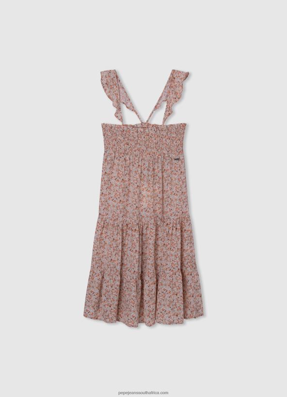 multi_flowy_floral_dress_pepe_jeans_l20f2f1399_girl.jpg Multi Flowy Floral Dress Pepe Jeans L20F2F1399 Girl - Image 1