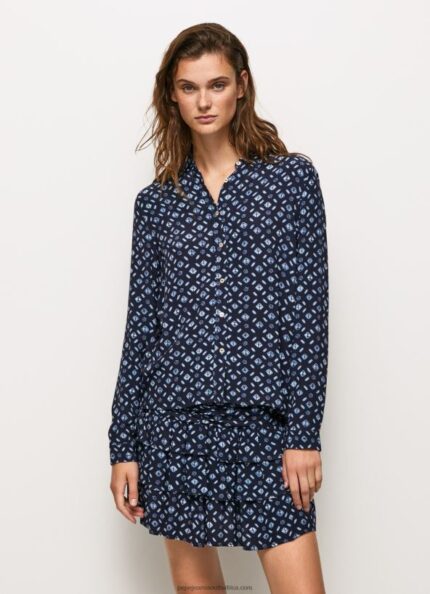 Multi Geometric Print Blouse Pepe Jeans L20F2F357 Women