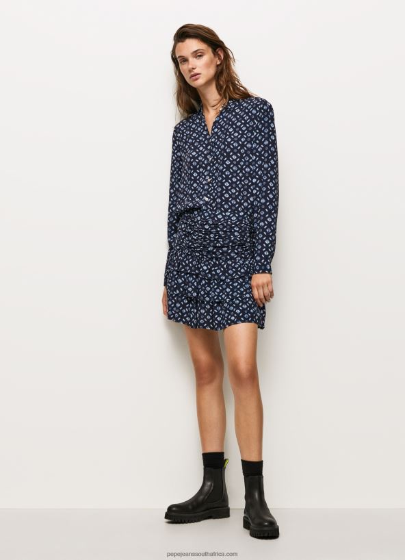 multi_geometric_print_short_skirt_pepe_jeans_l20f2f497_women.jpg Multi Geometric Print Short Skirt Pepe Jeans L20F2F497 Women - Image 1