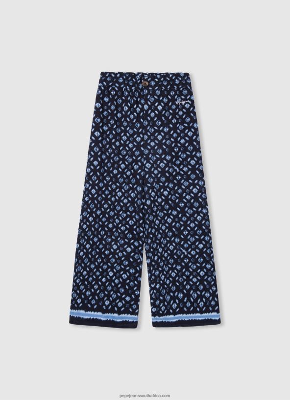 multi_jacqueline_wide_trousers_pepe_jeans_l20f2f1484_girl.jpg Multi Jacqueline Wide Trousers Pepe Jeans L20F2F1484 Girl - Image 1