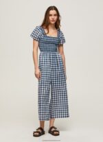 Multi Long Checkered Print Jumpsuit Pepe Jeans L20F2F185 Women - Image 2