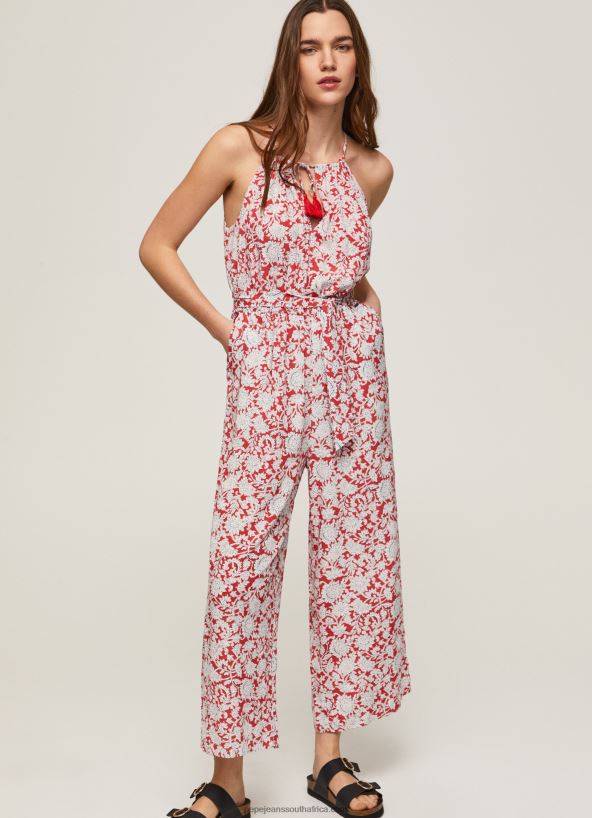multi_long_floral_print_jumpsuit_pepe_jeans_l20f2f169_women.jpg Multi Long Floral Print Jumpsuit Pepe Jeans L20F2F169 Women - Image 1