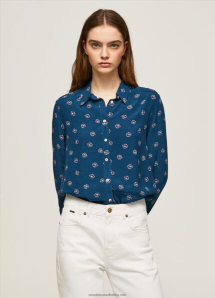 Multi Long Sleeved Floral Shirt Pepe Jeans L20F2F371 Women