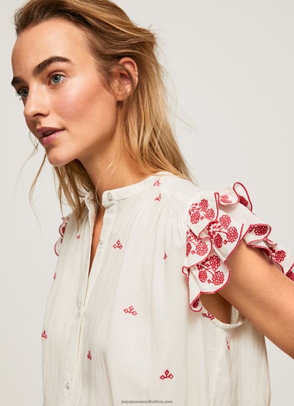 multi_mao_blouse_embroidered_details_pepe_jeans_l20f2f322_women.jpg Multi Mao Blouse Embroidered Details Pepe Jeans L20F2F322 Women - Image 1