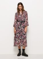 Multi Midi Dress With Paisley Details Pepe Jeans L20F2F180 Women