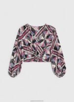 Multi Paisley Print Cropped Fit Top Pepe Jeans L20F2F377 Women - Image 5