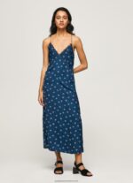 Multi Pala Floral Satin Dress Pepe Jeans L20F2F161 Women