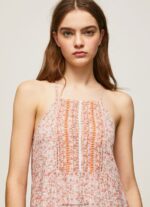 Multi Parhi Flower Dress Pepe Jeans L20F2F182 Women - Image 3
