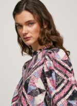 Multi Patchwork Cotton Jumper Pepe Jeans L20F2F277 Women - Image 2