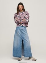 Multi Patchwork Cotton Jumper Pepe Jeans L20F2F277 Women - Image 4