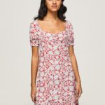 Multi Pavana Floral Print Dress Pepe Jeans L20F2F167 Women