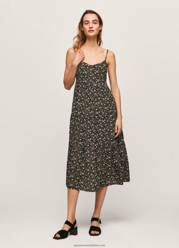 multi_pey_floral_flowy_dress_pepe_jeans_l20f2f223_women.jpg Multi Pey Floral Flowy Dress Pepe Jeans L20F2F223 Women - Image 1
