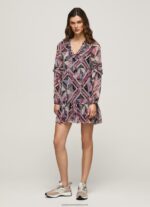 Multi Short Boxy Fit Dress Pepe Jeans L20F2F179 Women - Image 4