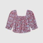Multi Sita Top With Squared Neckline Pepe Jeans L20F2F1418 Girl
