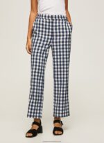 Multi Straight Gingham Checkered Trousers Pepe Jeans L20F2F290 Women - Image 2
