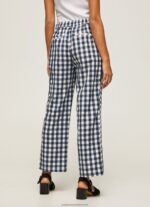 Multi Straight Gingham Checkered Trousers Pepe Jeans L20F2F290 Women - Image 4
