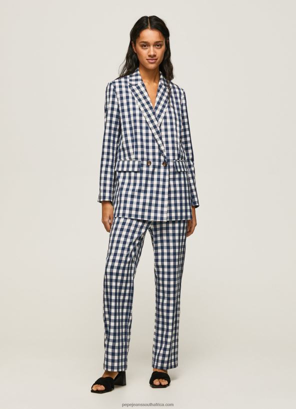multi_straight_gingham_checkered_trousers_pepe_jeans_l20f2f290_women.jpg Multi Straight Gingham Checkered Trousers Pepe Jeans L20F2F290 Women - Image 1