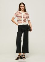 Multi Striped Print Cotton Cardigan Pepe Jeans L20F2F235 Women - Image 2
