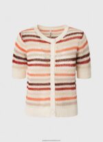 Multi Striped Print Cotton Cardigan Pepe Jeans L20F2F235 Women - Image 5