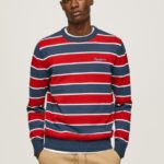 Multi Striped Print Cotton Jersey Pepe Jeans L20F2F861 Men