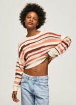 Multi Striped Print Cotton Sweater Pepe Jeans L20F2F236 Women - Image 3
