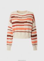 Multi Striped Print Cotton Sweater Pepe Jeans L20F2F236 Women - Image 5