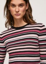 Multi Striped Round Neck Jersey Pepe Jeans L20F2F261 Women - Image 3