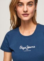 Navy Basic Logo T-Shirt Pepe Jeans L20F2F470 Women