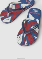Navy Beach Flag Flip Flops Pepe Jeans L20F2F1558 Boy - Image 3