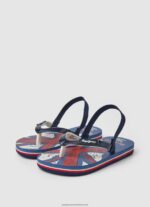 Navy Beach Flag Flip Flops Pepe Jeans L20F2F1559 Boy - Image 3