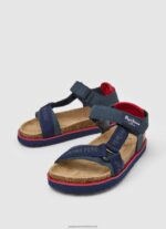 Navy Berlin Monday Anatomical Sandals Pepe Jeans L20F2F1550 Boy - Image 3