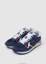Navy Brit Combined Sneakers Pepe Jeans L20F2F1218 Men - Image 3