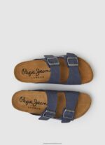 Navy Double Chicago Anatomical Sandals Pepe Jeans L20F2F1272 Men - Image 2