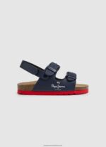 Navy Double Kansas Anatomical Sandals Pepe Jeans L20F2F1549 Boy